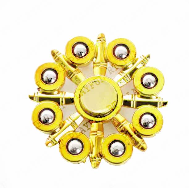RT Playful Fidget Spinner Metal For Kids & Adults Stress Relief Long Time Rotation Spinner.