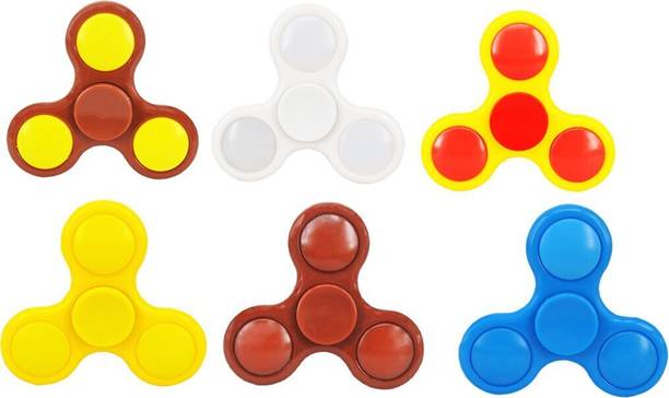 PREMSONS 6 Hand Relief Toy Premium Quality Spinners Multicolor