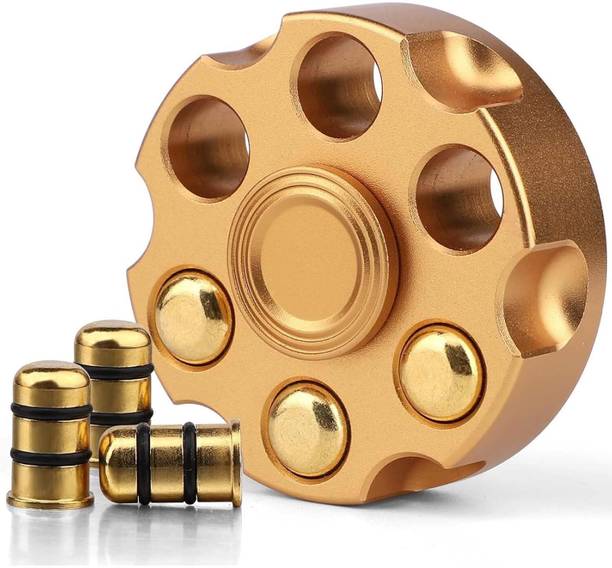 Niralasa Golden Metal Fidget Cube Toy for Stress Relief & Focus, Premium Desk Fidget Toy