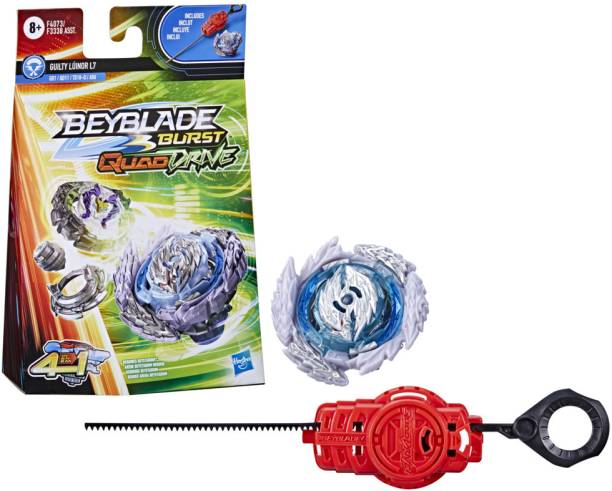 BEYBLADE Burst QuadDrive Guilty Linor L7 Spinning Top Starter Pack Toy with Launcher