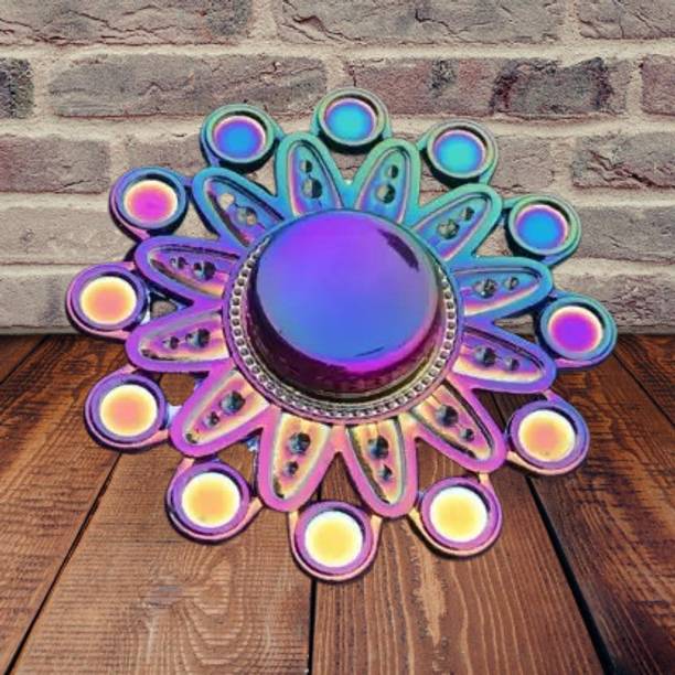 Bestie Toys New Metal Fidget Spinner Rainbow Color Alloy Fidget Toy For Kids