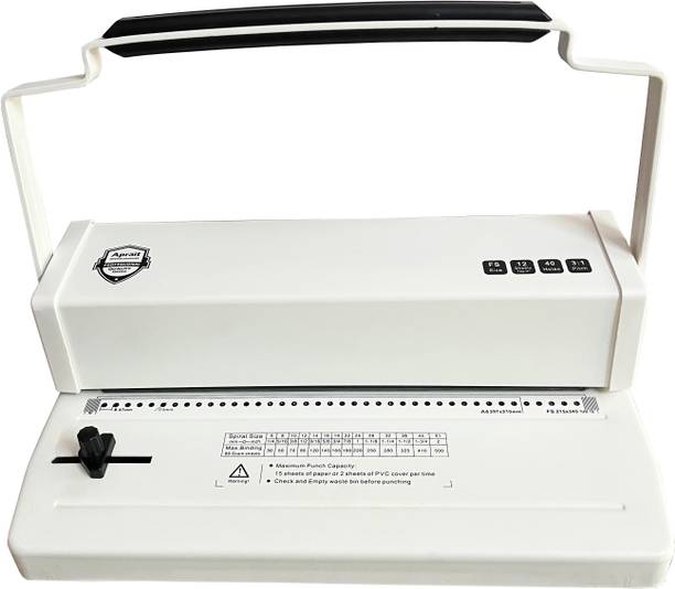 verena Spiral Machine with Margin adjuster A4 / FS 14-16 Sheets of 70 GSM & 40 Hole Manual Ring Binder