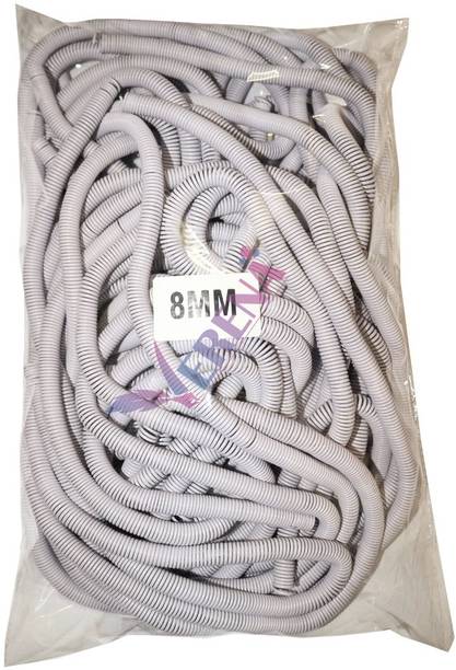 verena 8 MM Spiral Binding White Heavy Quality Plastic Spiral Ring/Coil/Loop Manual Ring Binder