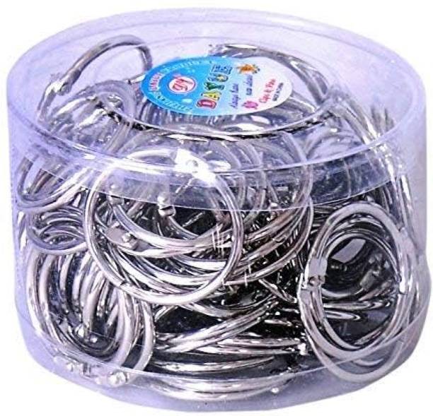 KRYTONE Loose Leaf Binder Ring Key Chain Ring Stainless Steel (32mm 100pcs) Manual Ring Binder