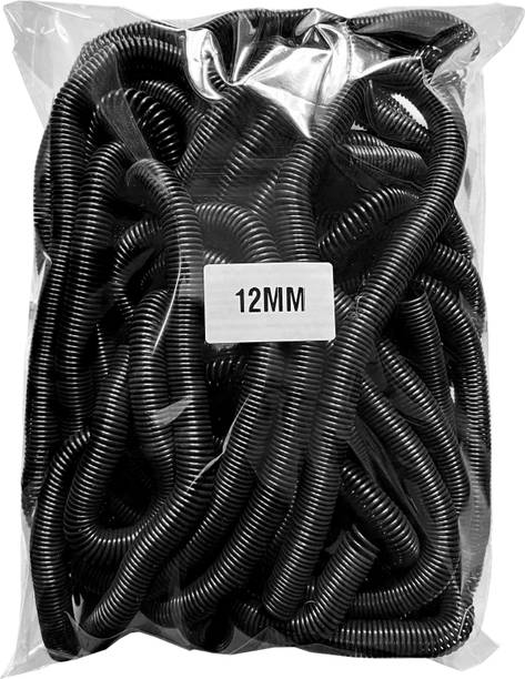 verena 12 MM Spiral Binding Black Heavy Quality Plastic Spiral Ring/Coil/Loop Manual Ring Binder