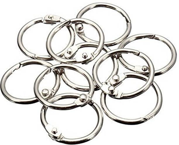 DEZIINE Scrap Booking Rings 100 Pcs 38mm Loose Leaf Binder Rings Card Craft Manual Ring Binder