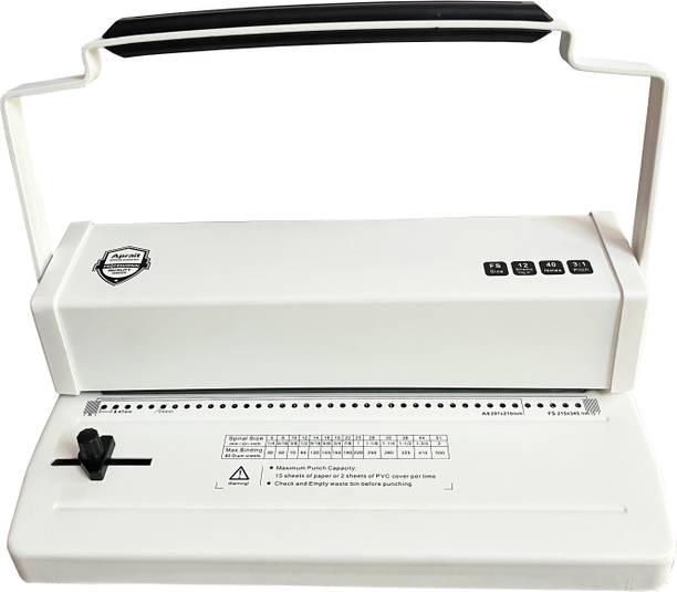 verena size spiral coil paper binding machine 40 holes 15 sheets max punching capacity No.8674 Manual Ring Binder