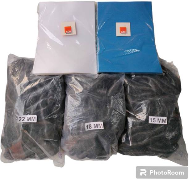 greencom Combo A/4 Spiral Binding Sheet 2 Pkt with Ring 3 Pkt Spiral Ring Size 15+18+22mm Manual Ring Binder