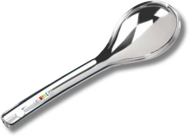एनएसवीएल Oval Medium Stainless Steel Serving Spoon, Silver स्टेनलेस स्टील सर्विंग स्पून