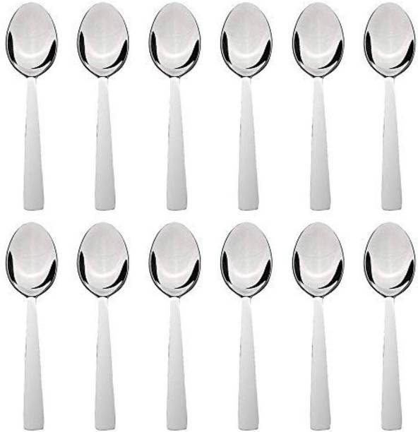 परागे 12 Pcs Dinner Spoons, Spoon set combo,16.5 cm, Spoons for dining, Premium स्टेनलेस स्टील टेबल स्पून सेट