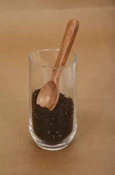 डेकोरासिया Non Chemical , No Artificial Polish ,Masala Spoon वुडेन आइस टी चम्मच, ऑलिव स्पून, सूप स्पून, शुगर स्पून, टी स्पून सेट