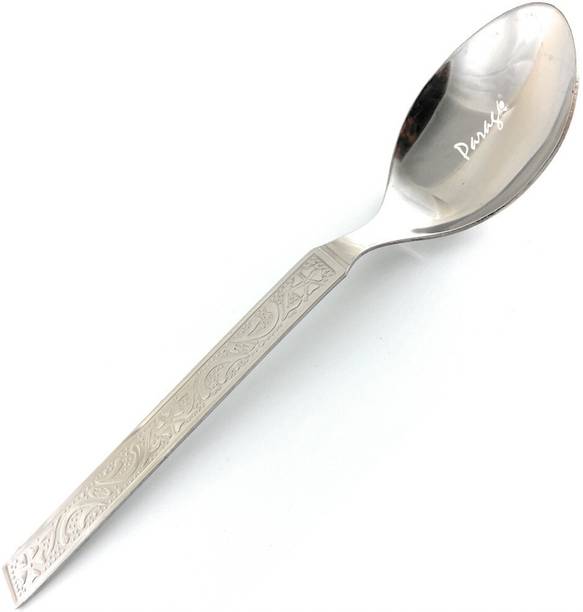 परागे 12 pcs Dinner Spoons for dining,15.5 cm, Daily use Spoon set combo (Deluxe), स्टेनलेस स्टील टेबल स्पून, डेज़र्ट स्पून, शुगर स्पून सेट