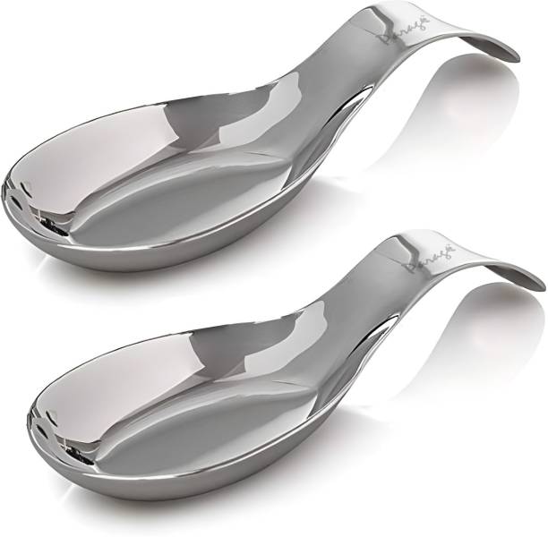 Parage Spoon Rest for Platform and Dining Table, Holding Messy Spoon While Cooking Stainless Steel Table Spoon Set