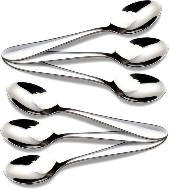 कॉनवे Stainless Steel Tea Spoon Set for Tea 6 set डिस्पोजेबल स्टेनलेस स्टील आइस टी चम्मच सेट
