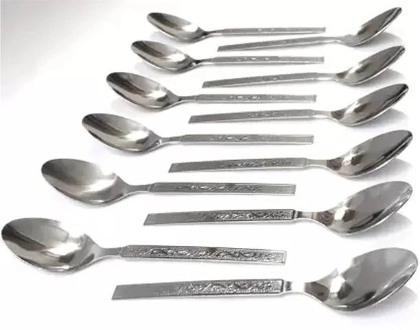 कॉनवे Design dinner Stainless Steel Table Spoon स्टेनलेस स्टील टेबल स्पून, डेज़र्ट स्पून सेट