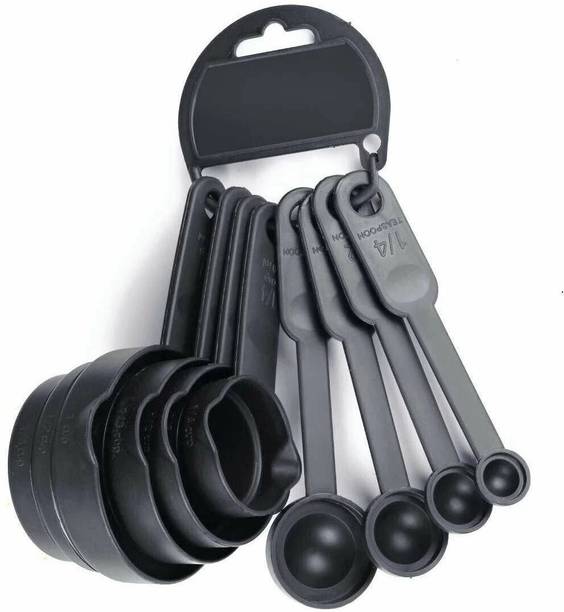 Rudrisha Baking Measurement Measuring Cups And Spoons Set 8 Pcs Plastic Measuring Spoon Set Plastic Measuring Spoon