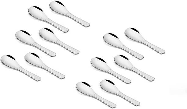 कॉनवे Stainless Steel Small Set of 12 Pieces Masala Spoon, Set for Home स्टेनलेस स्टील मापने का स्पून सेट