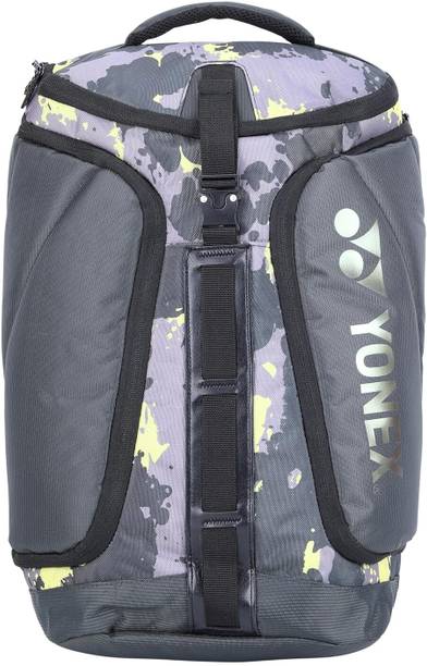 YONEX Champion Badminton Backpack, Large - Dark Flower Grey/Yellow