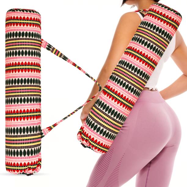 Strauss Jacquard Yoga Mat Bag| Eco-Friendly & Washable Yoga Bag, Gym Bag| Yoga Mat Cover