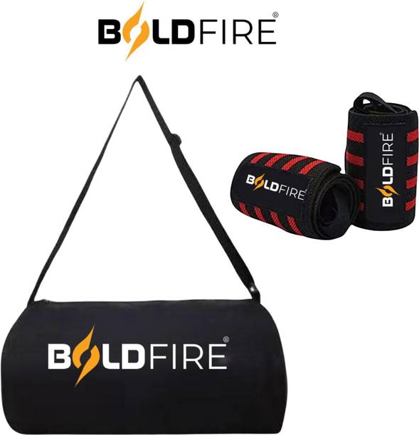 iamalot Waterproof Gym Sports Bag with Wrist Wraps Combo for Men & Women