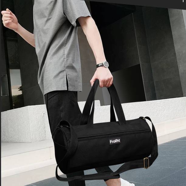 frokht ™ Sports Duffle Bag Black Color For GYM, Dance Coaching, Traveling