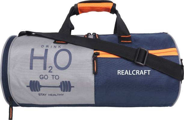 RealCraft Polyester H2O go to Gym Duffle/Gym Bag/Shoulder Bag for Men & Women