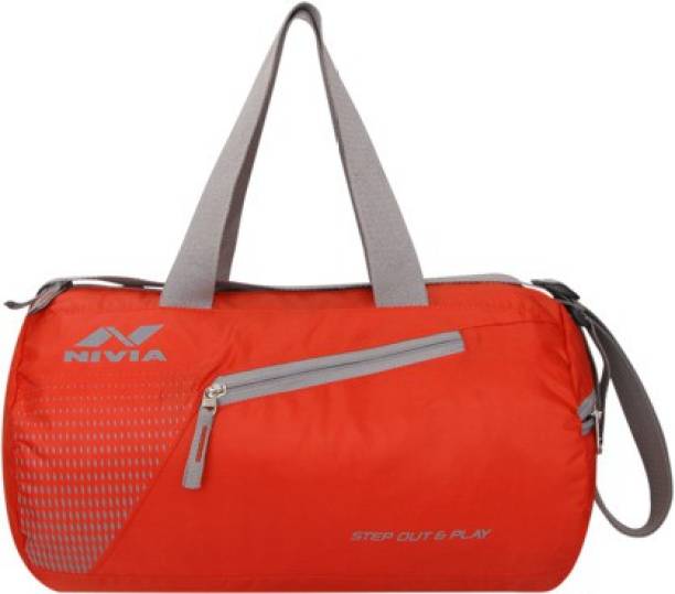 NIVIA BG 5180, Deflate Round Yoga Bag (Red) Gym Bag 43 x 23 x 23 cm (23L)