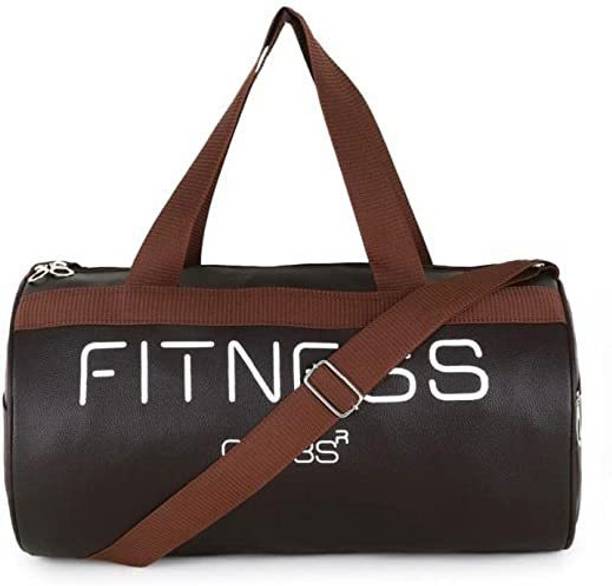 Chubs Chocolate Brown Edition Leatherette Gym Bag With One Side Zip And Pocket .