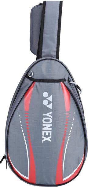 YONEX Club Badminton Sling Bag, Grey/Red