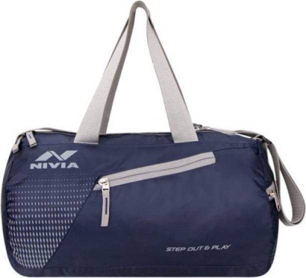 NIVIA BG 5180, Deflate Round Yoga Bag (Navy Blue) Gym Bag 43 x 23 x 23 cm (23L)