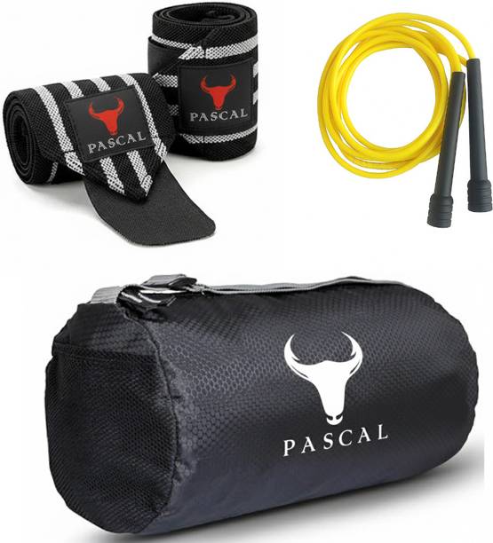 Pascal Fitness Combo Wrist Band With Gym Bag & Skipping Rope