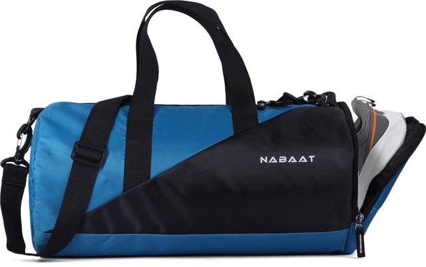 Nabaat Polyester Duffle / Gym Bag for Men and Women with Additional Shoes Compartment