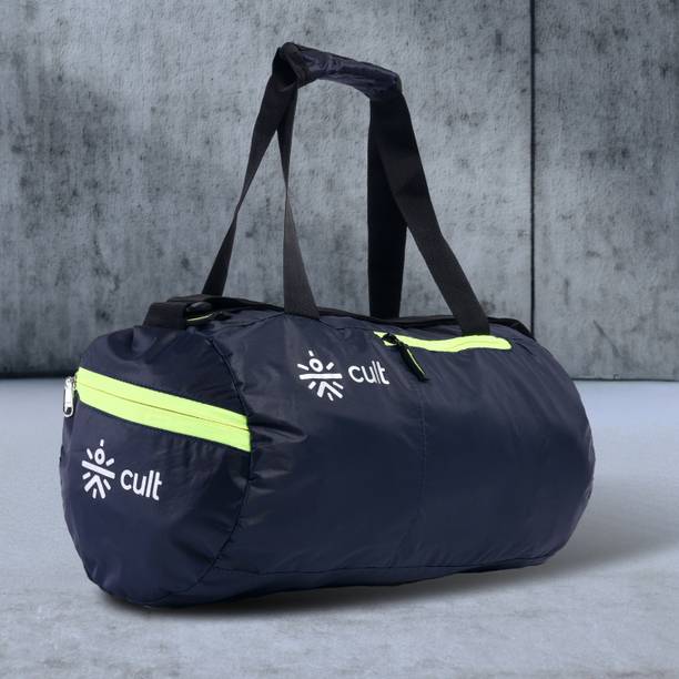 Cult 20 Foldable Litre Gym/Duffle Bag with Side Pocket & Shoulder Strap Neon
