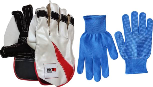 Garg Enterprises Blue Inner Combo Wicket Keeping Gloves