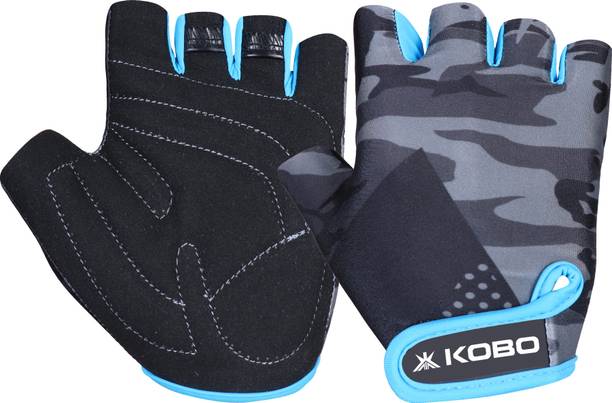 KOBO WTG-62 Weight Lifting Gym Glove Hand Protector for Fitness Training Gym & Fitness Gloves