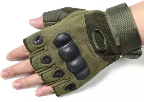 आर एच् टी डी ऍम Half Finger Tactical Gloves Military Army GLOVE XL Size राइडिंग के दस्ताने