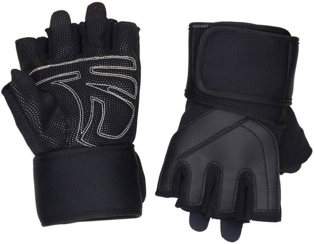 GOCART Adjustable Workout Fitness weight lifting Gym Gloves Gym & Fitness Gloves