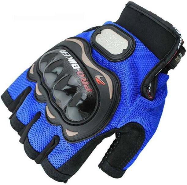 Probiker Bike Racing Motorcycle Half Riding Gloves Blue Color Riding Gloves