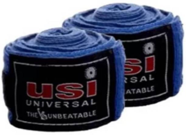 usi Blue Cotton Hand Wrap 628A (4.55 mtrs) Blue Boxing Hand Wrap Gym & Fitness Gloves