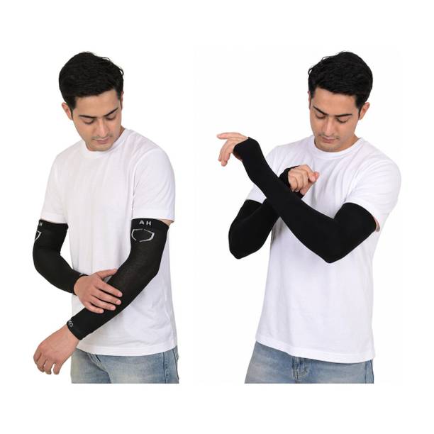 Homeistic Applience Cotton UV Protection Arm Sleeves/Hand Socks - Fingerless, Sun Protection Gloves Gym & Fitness Gloves