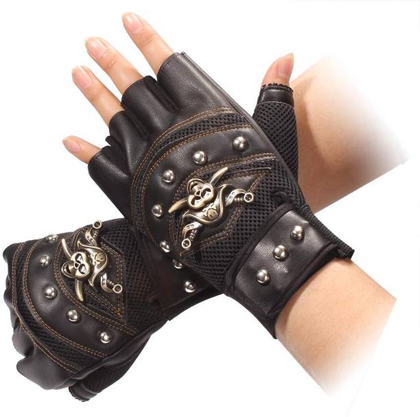 GymWar Sport Cycling Motorcycle Gloves Cool Pirate Bike Bicycle Half Finger Gym Gloves Gym & Fitness Gloves