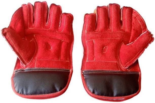 LCARNO Cricket Wicket Keeping Gloves, Leather Palm for ...