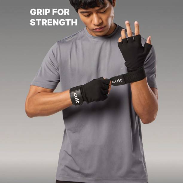 Cult Workout Gym Gloves XL Black Red Gym & Fitness Gloves