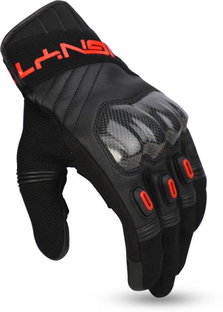 इगनाइट Carbon Full Finger Bike Riding Gloves with Touch Screen Sensitivity राइडिंग के दस्ताने