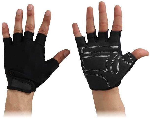 Kyk Unisex Leather Gym Gloves for Professional Weightlifting Running Gloves
