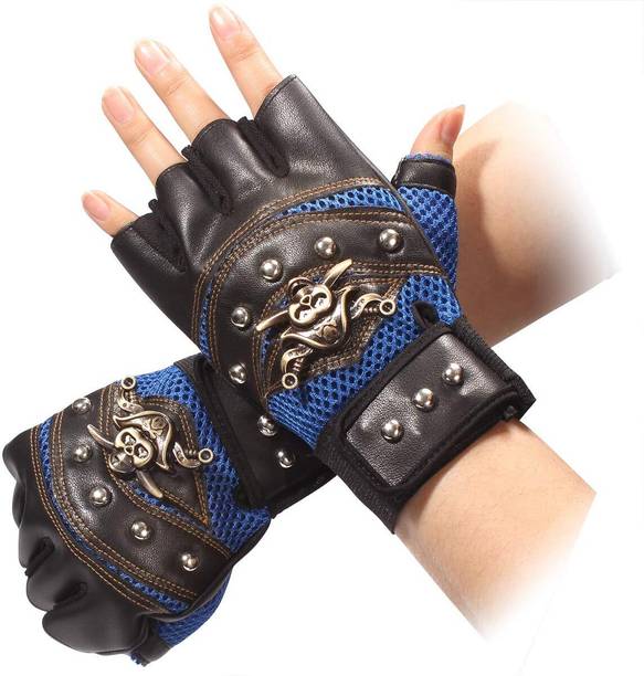GymWar Sport Cycling Motorcycle Gloves Cool Pirate Bike Bicycle Half Finger Gym Gloves Gym & Fitness Gloves