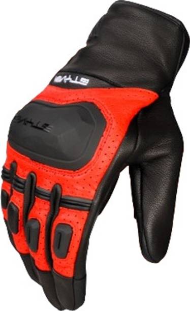 Ignyte Gauntlet Full Finger Bike Riding Leather Gloves with Touch Screen Sensitivity Riding Gloves