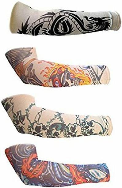 Atipriya pack of 4 multicolor tattoo sleeves Cycling Gloves