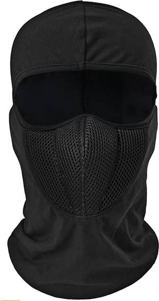 zaysoo Helmet Face Mask Full Cover Bike Riding Cotton Anti-Dust Protection Riding Gloves