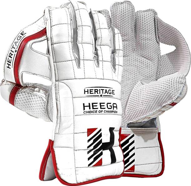 Heega Heritage White Wicket Keeping Gloves
